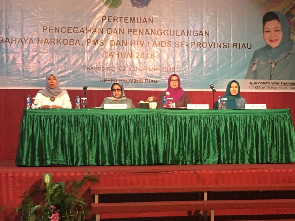 Dinas PPPA Riau Gelar Pertemuan Tentang Bahaya Narkoba dan PMS serta HIV Aids