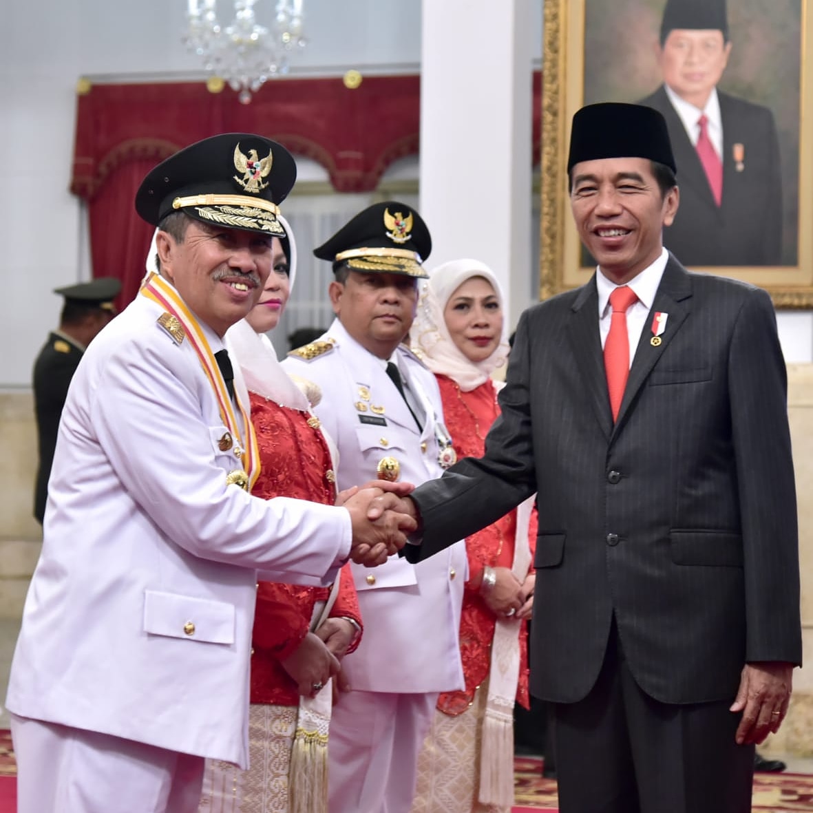 Pelantikan Gubernur Riau dan Wakil Gubernur Riau, Syamsuar-Edy Nasution oleh Presiden Joko Widodo